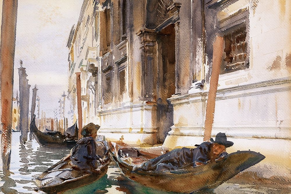 Gondoliers Siesta art print by John Singer Sargent for $57.95 CAD