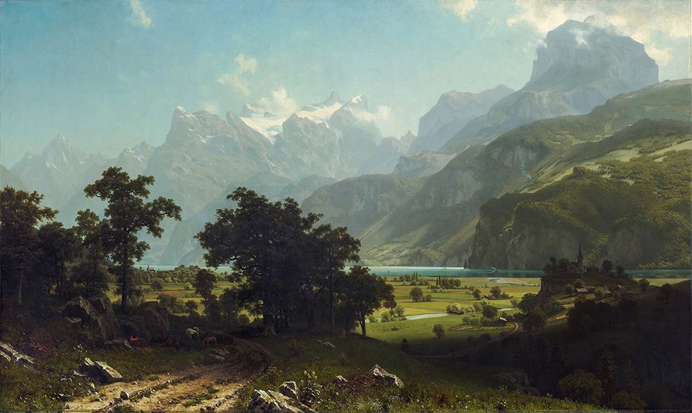 Lake Lucerne 1858 art print by Albert Bierstadt for $57.95 CAD