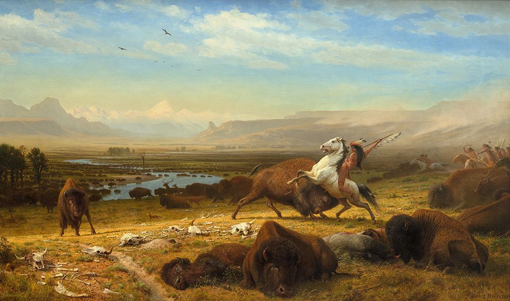 The Last of the Buffalo 1888 art print by Albert Bierstadt for $57.95 CAD