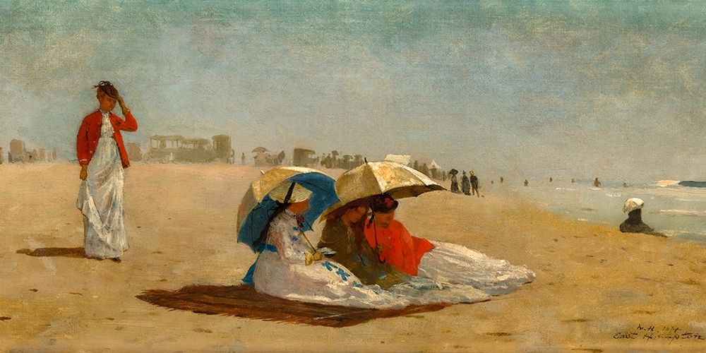 East Hampton Beach, Long Island art print by Winslow Homer for $57.95 CAD