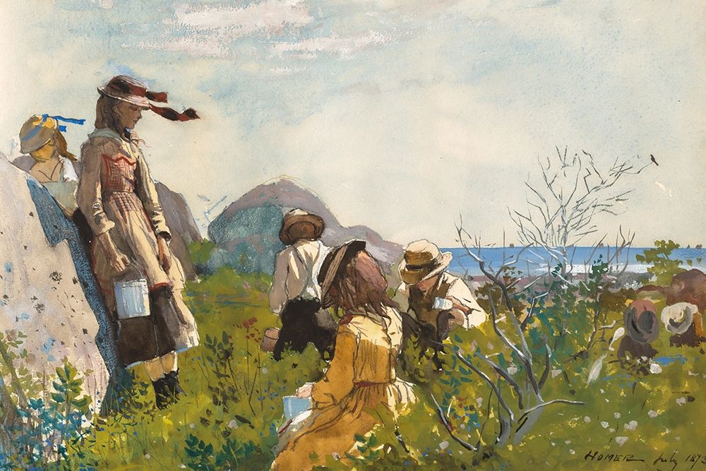 Berry Pickers art print by Winslow Homer for $57.95 CAD