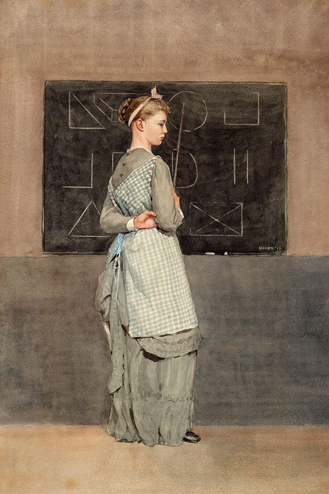 Blackboard art print by Winslow Homer for $57.95 CAD