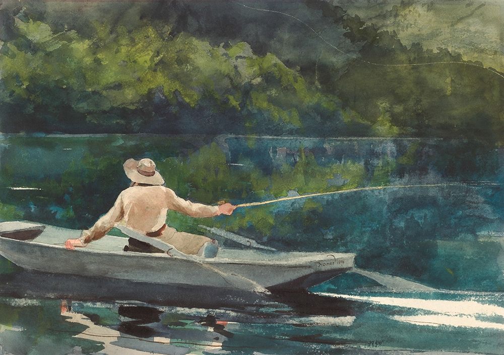 Casting, Number Two art print by Winslow Homer for $57.95 CAD