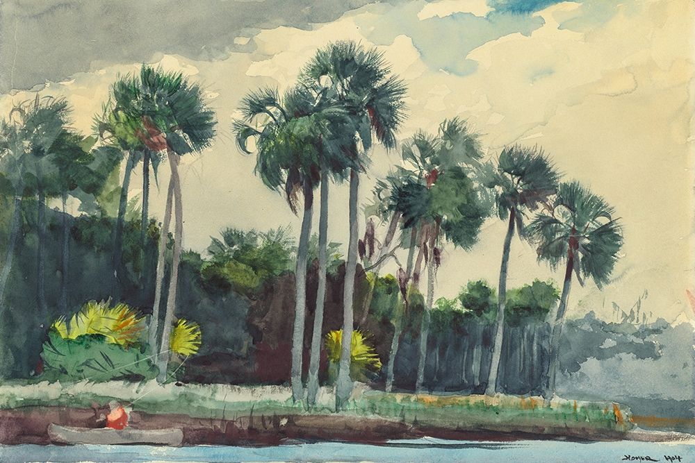 Red Shirt, Homosassa, Florida art print by Winslow Homer for $57.95 CAD