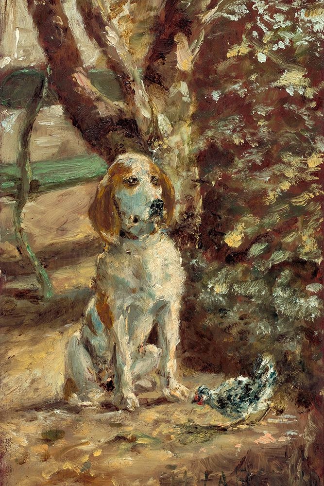 The Artists Dog Fleche art print by Henri de Toulouse-Lautrec for $57.95 CAD
