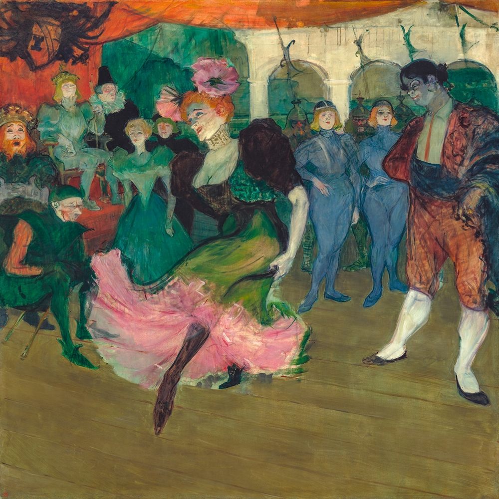 Marcelle Lender Dancing the Bolero in Chilperic art print by Henri de Toulouse-Lautrec for $57.95 CAD