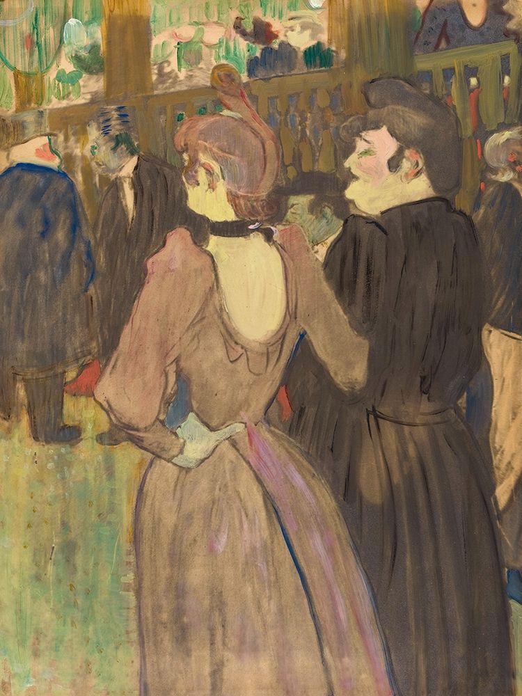La Goulue and Her Sister art print by Henri de Toulouse-Lautrec for $57.95 CAD