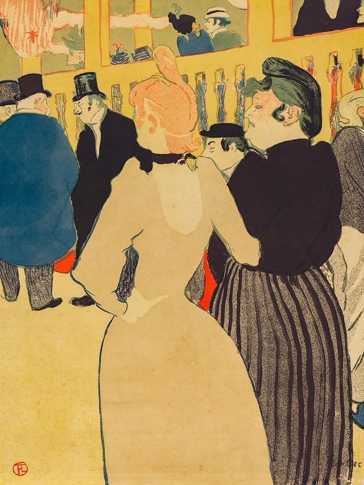 At the Moulin Rouge, la Goulue and Her Sister art print by Henri de Toulouse-Lautrec for $57.95 CAD