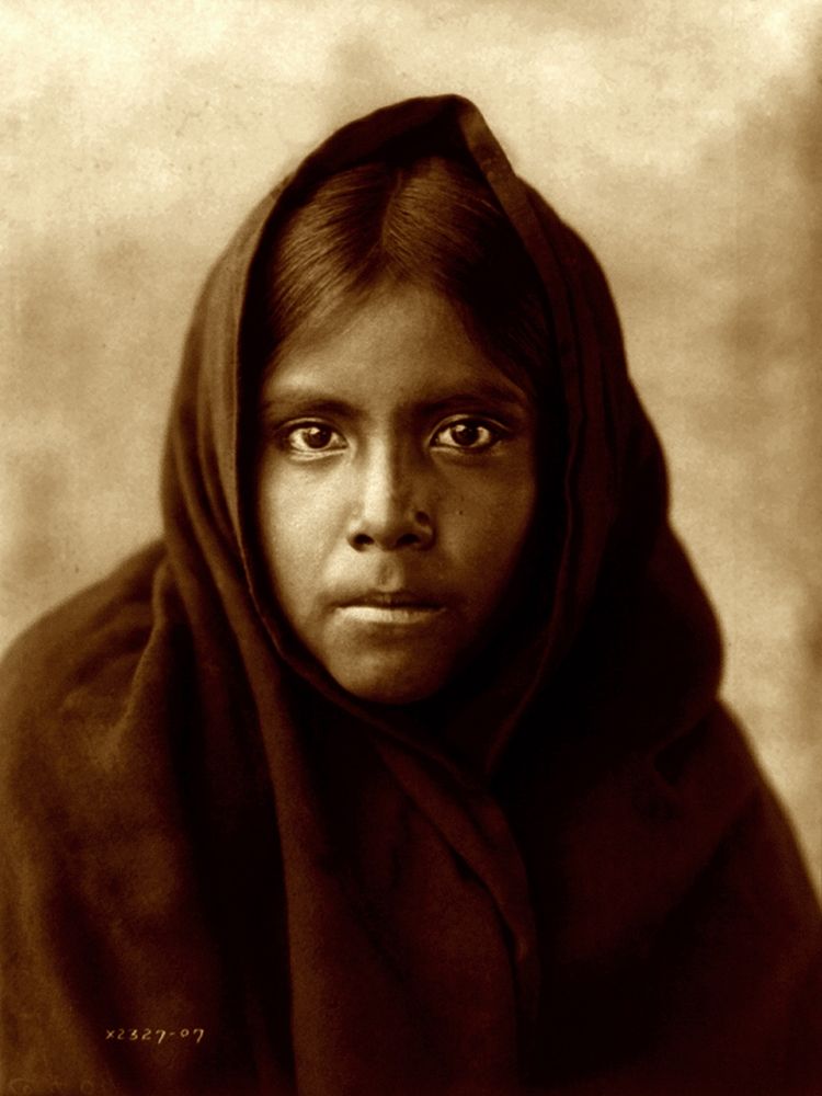 Qahatika girl, Arizona, 1907 art print by Edward Curtis for $57.95 CAD