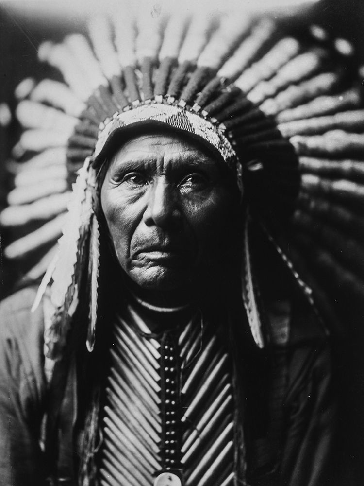 Three Horses Black and White art print by Edward Curtis for $57.95 CAD
