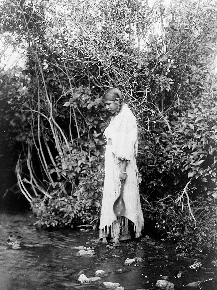 At the waters edge, Arikara art print by Edward Curtis for $57.95 CAD