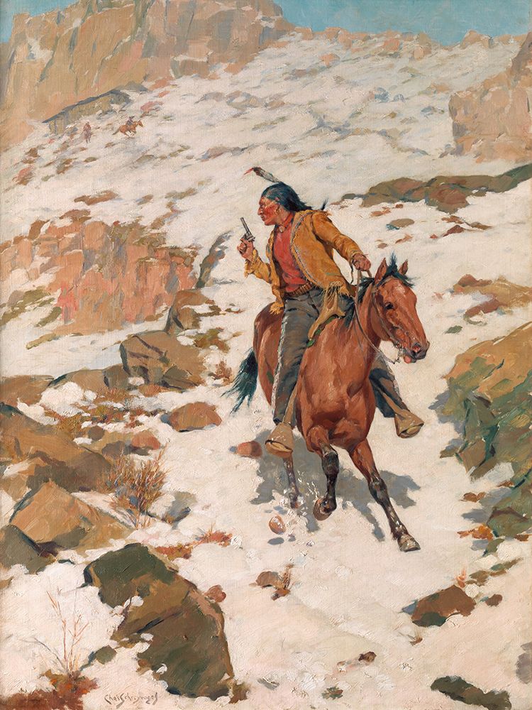 In Hot Pursuit art print by Charles Schreyvogel for $57.95 CAD