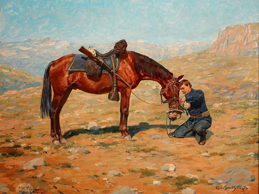 The Last Drop art print by Charles Schreyvogel for $57.95 CAD