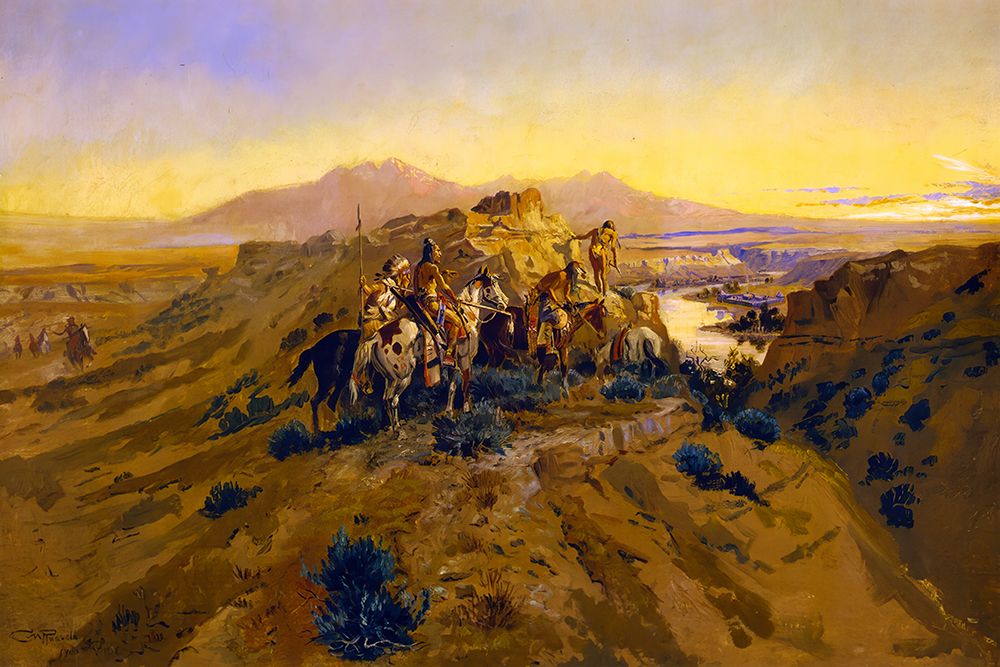 Planning the Attack art print by Charles Marion Russell for $57.95 CAD