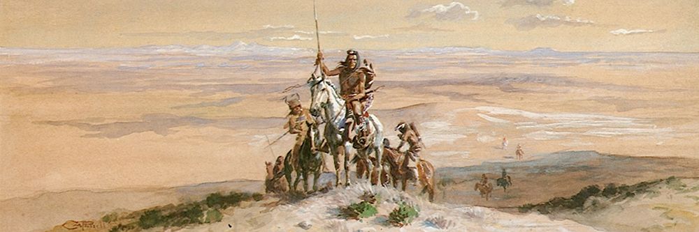 Indian War Party art print by Charles Marion Russell for $57.95 CAD