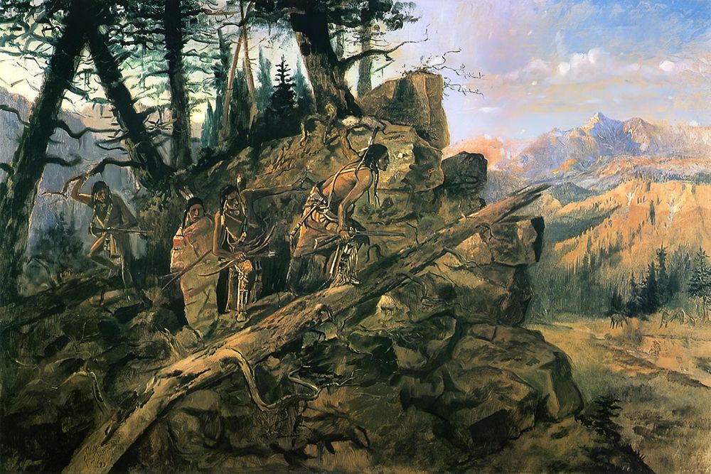 Plunder on the Horizon art print by Charles Marion Russell for $57.95 CAD