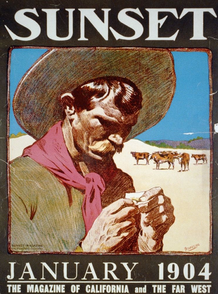Sunset, January 1904 art print by Vintage Sunset Magazine Cover for $57.95 CAD