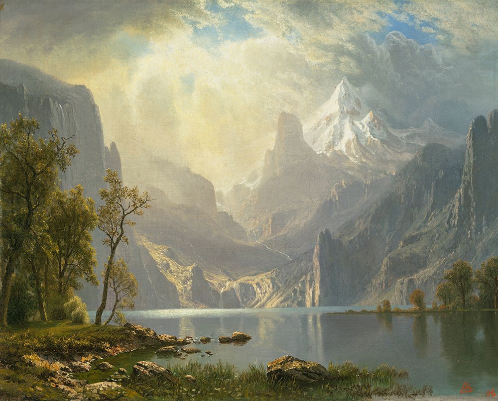 In the Sierras, Lake Tahoe 1868 art print by Albert Bierstadt for $57.95 CAD