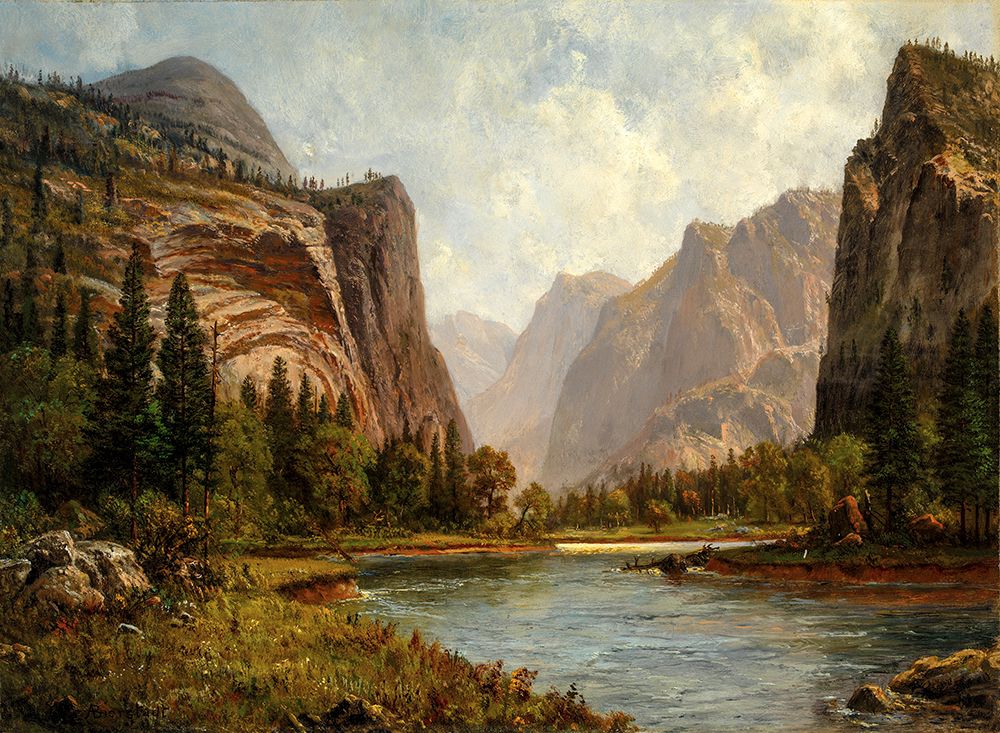 Gates of the Yosemite 1882 art print by Albert Bierstadt for $57.95 CAD