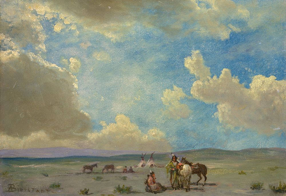 Indian Encampment art print by Albert Bierstadt for $57.95 CAD