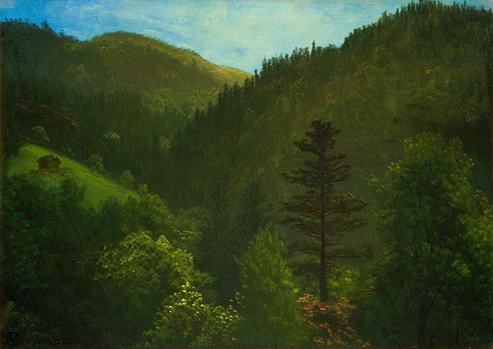 Wooded Landscape art print by Albert Bierstadt for $57.95 CAD