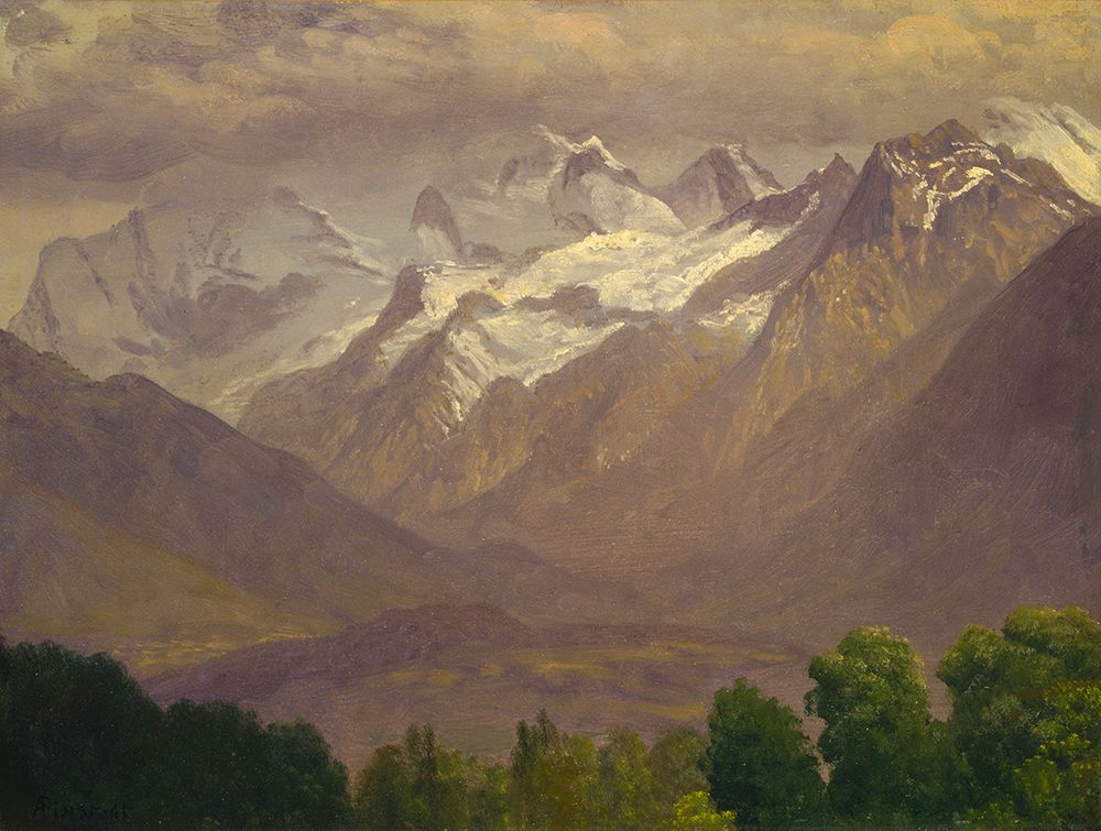 In the High Mountains art print by Albert Bierstadt for $57.95 CAD