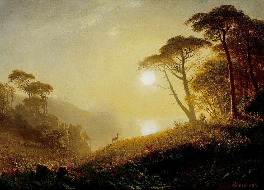 Scene in Yosemite Valley art print by Albert Bierstadt for $57.95 CAD