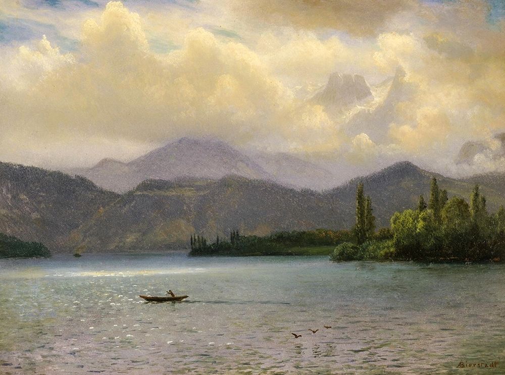 Lake Tahoe, California art print by Albert Bierstadt for $57.95 CAD