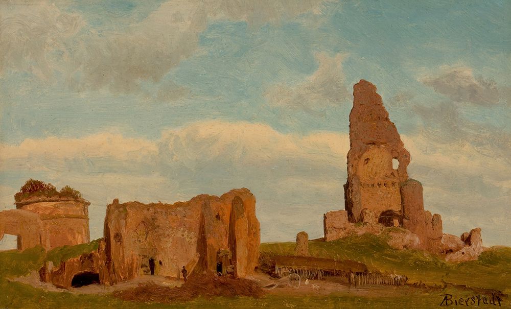 Ruins Campagna of Rome 1867 art print by Albert Bierstadt for $57.95 CAD