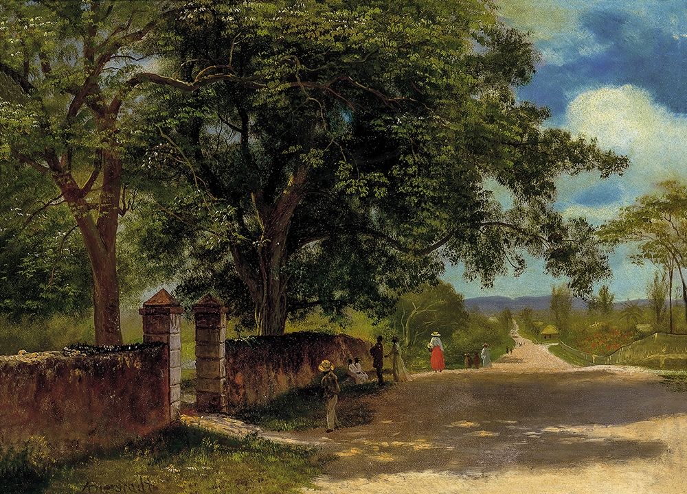 Street in Nassau art print by Albert Bierstadt for $57.95 CAD