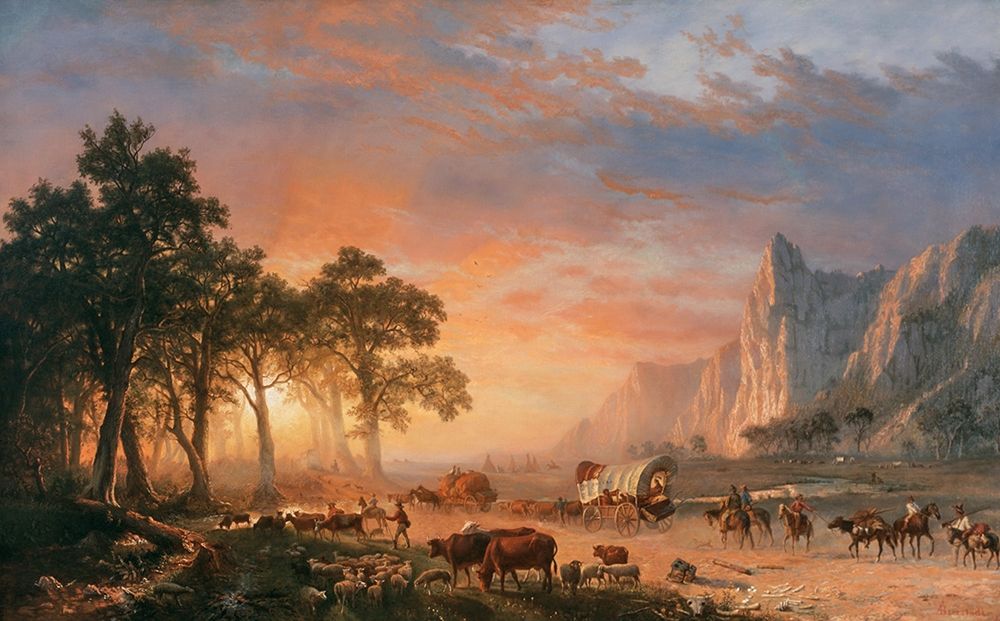 The Oregon Trail art print by Albert Bierstadt for $57.95 CAD