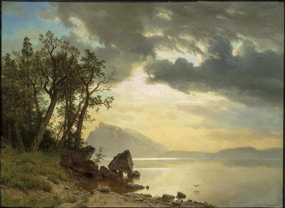 Lake Tahoe, California art print by Albert Bierstadt for $57.95 CAD