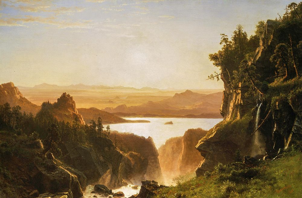 Island Lake, Wind River Range, Wyoming 1861 art print by Albert Bierstadt for $57.95 CAD