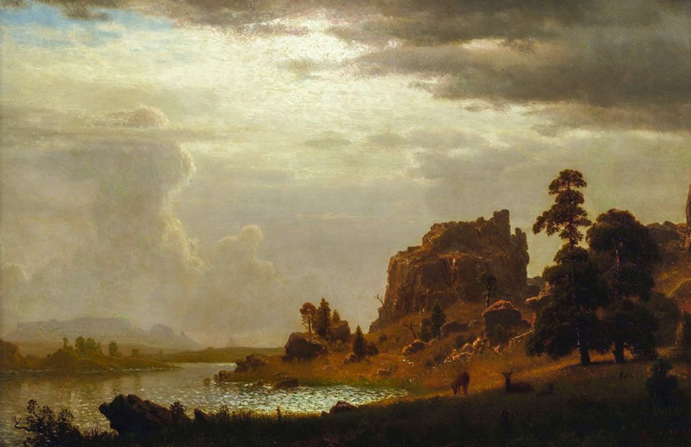 On the Sweetwater near the Devils Gate 1860 art print by Albert Bierstadt for $57.95 CAD