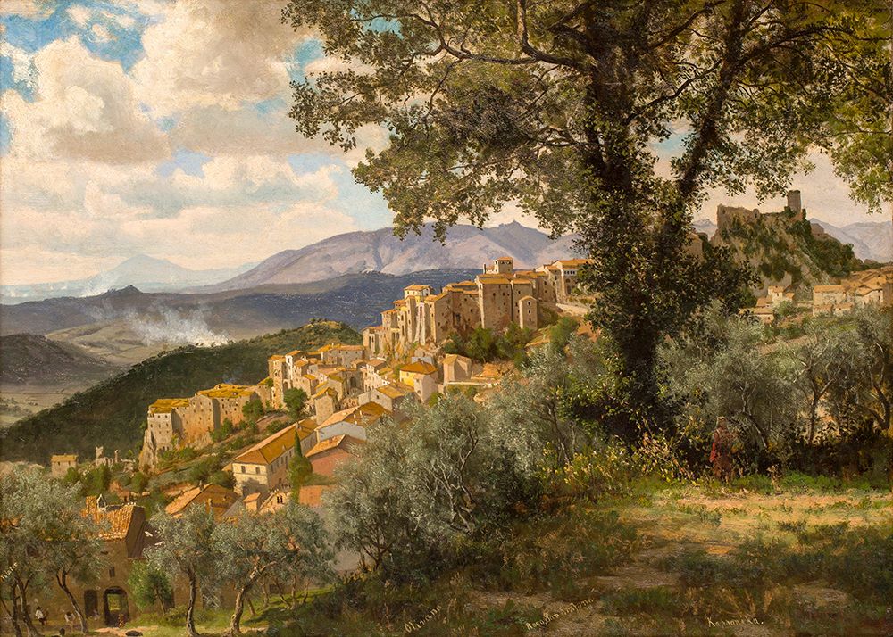 Olevano 1856 art print by Albert Bierstadt for $57.95 CAD