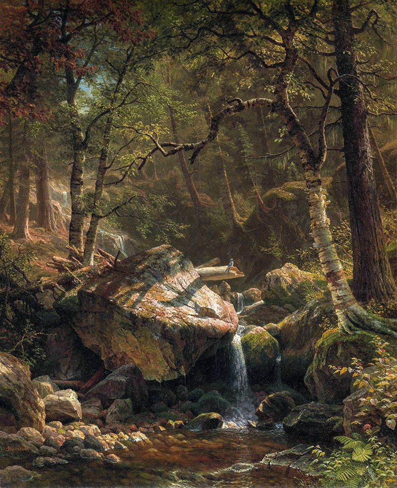 Mountain Brook 1863 art print by Albert Bierstadt for $57.95 CAD