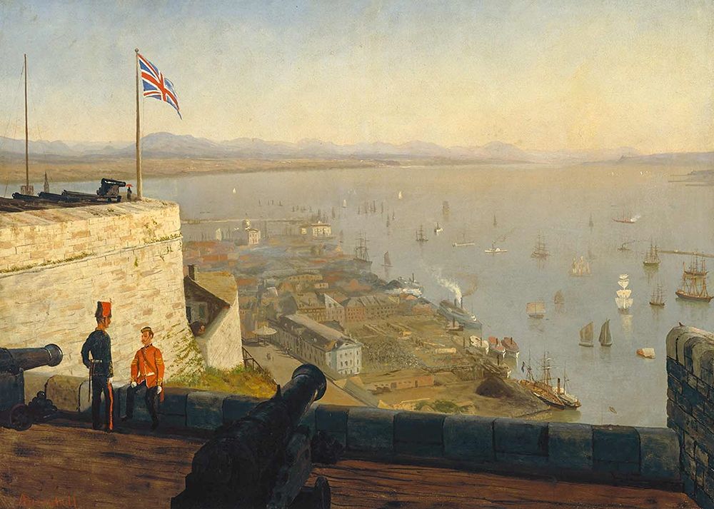 St. Lawrence River, from the Citadel, Quebec art print by Albert Bierstadt for $57.95 CAD