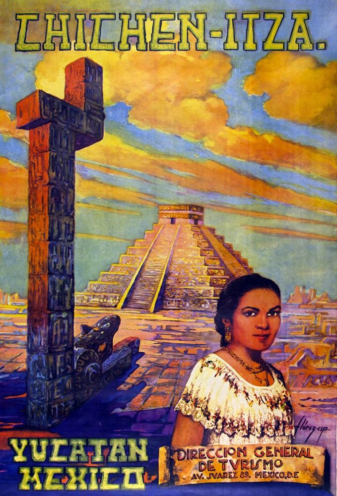 Yucatan, Mexico art print by Florez. Chichen Itza for $57.95 CAD