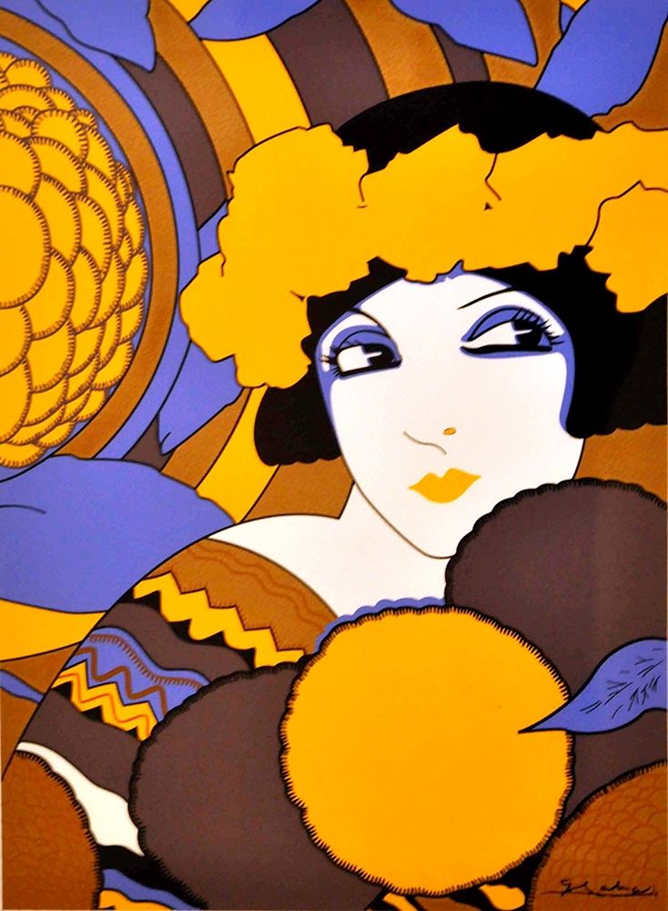 Mexican Magazine Cover 1920 Art Deco art print by Ernesto Garcia Cabral for $57.95 CAD
