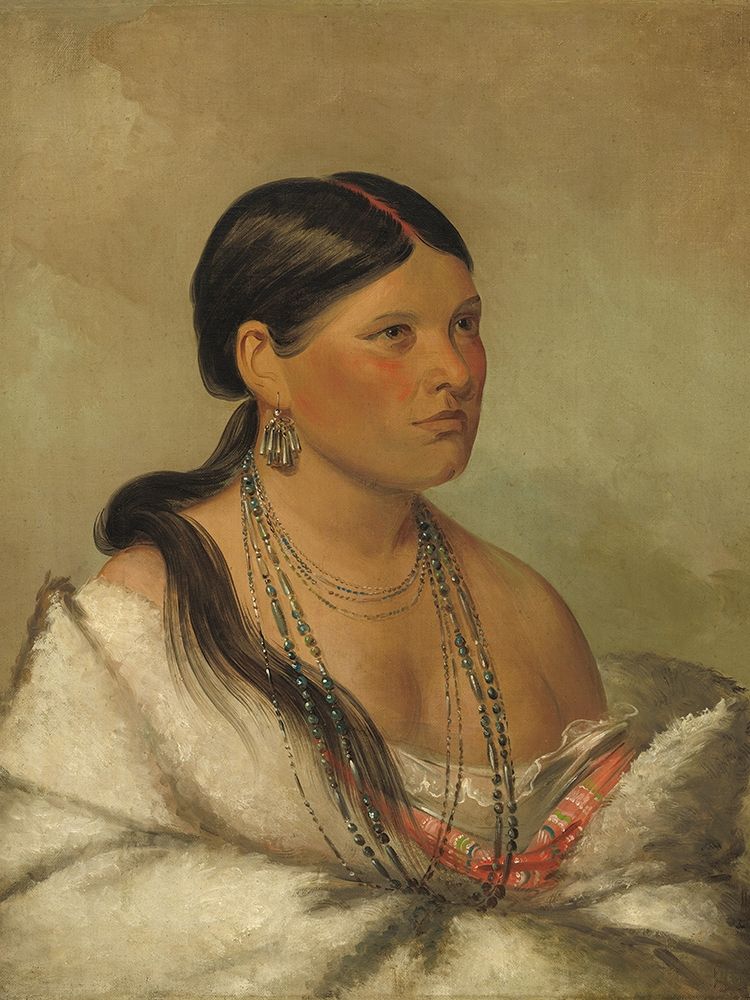 The Female Eagle - Shawano art print by George Catlin for $57.95 CAD