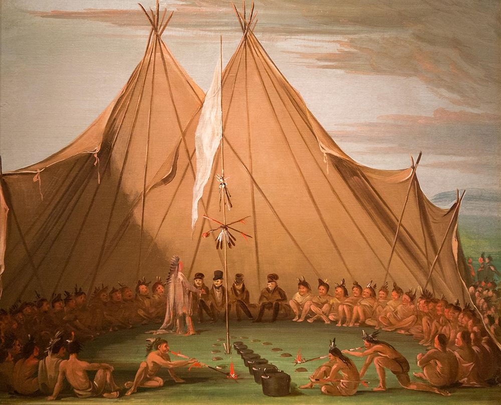 Sioux Dog Feast art print by George Catlin for $57.95 CAD