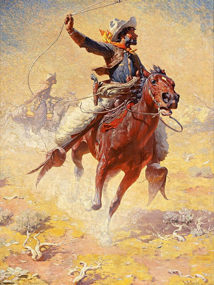 The Roping art print by William Robinson Leigh for $57.95 CAD