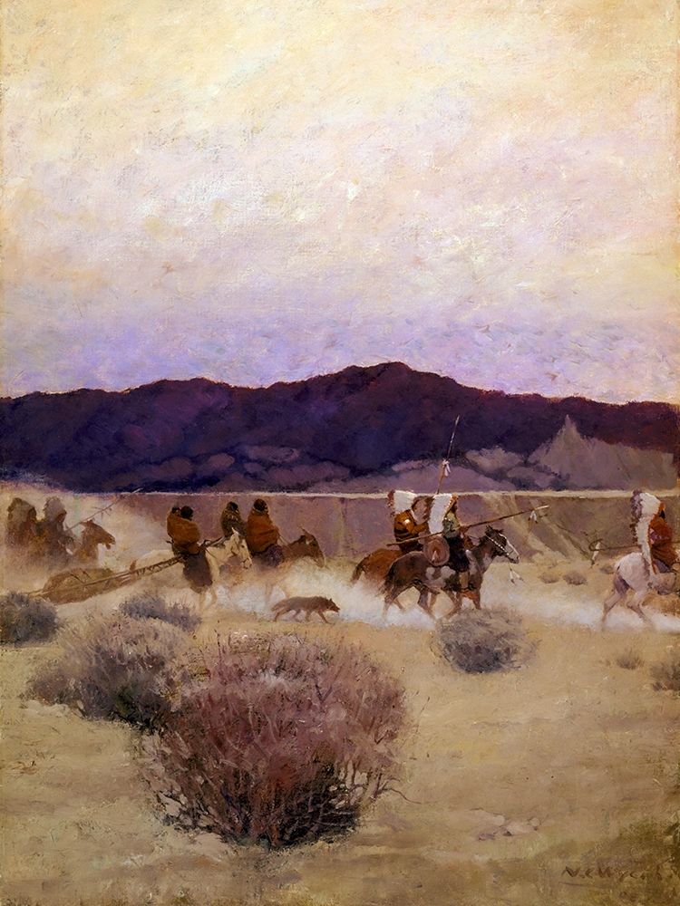 Moving Camp art print by N.C. Wyeth for $57.95 CAD