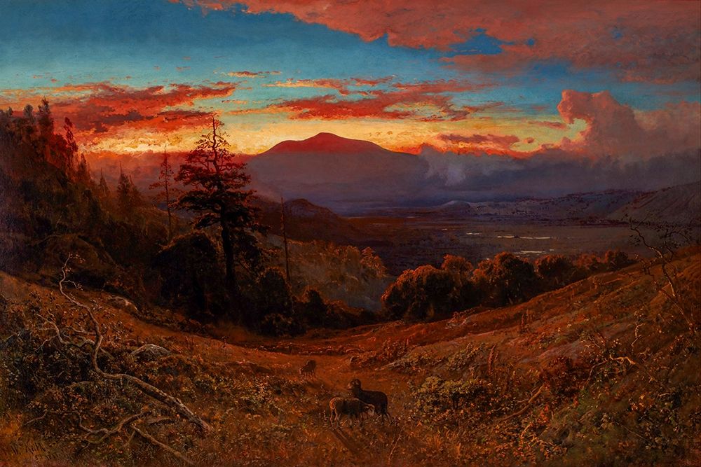 Sunset on Mount Diablo, California art print by William Keith for $57.95 CAD