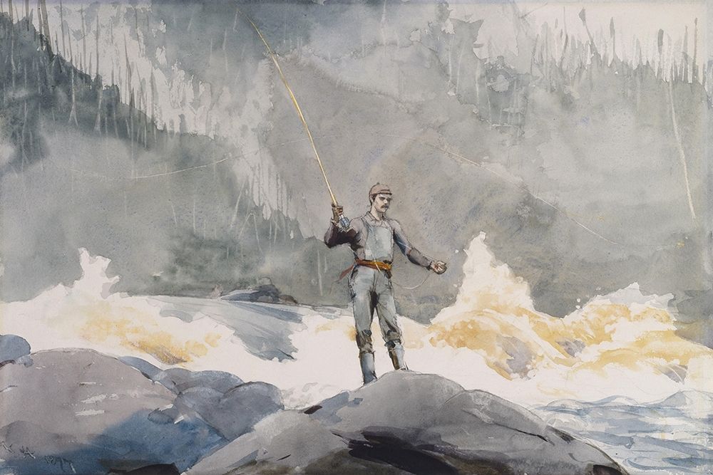 Casting art print by Winslow Homer for $57.95 CAD