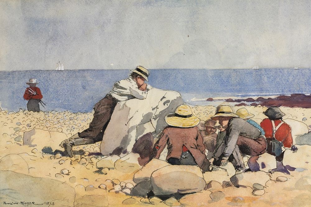 A Clam Bake art print by Winslow Homer for $57.95 CAD