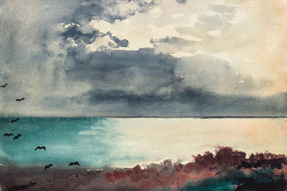 Breaking Storm, Coast of Maine art print by Winslow Homer for $57.95 CAD