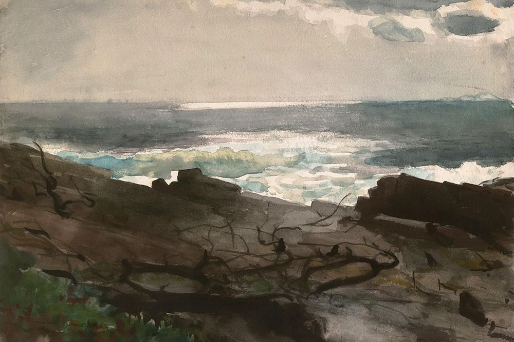 Sunshine and Shadow, Prouts Neck art print by Winslow Homer for $57.95 CAD