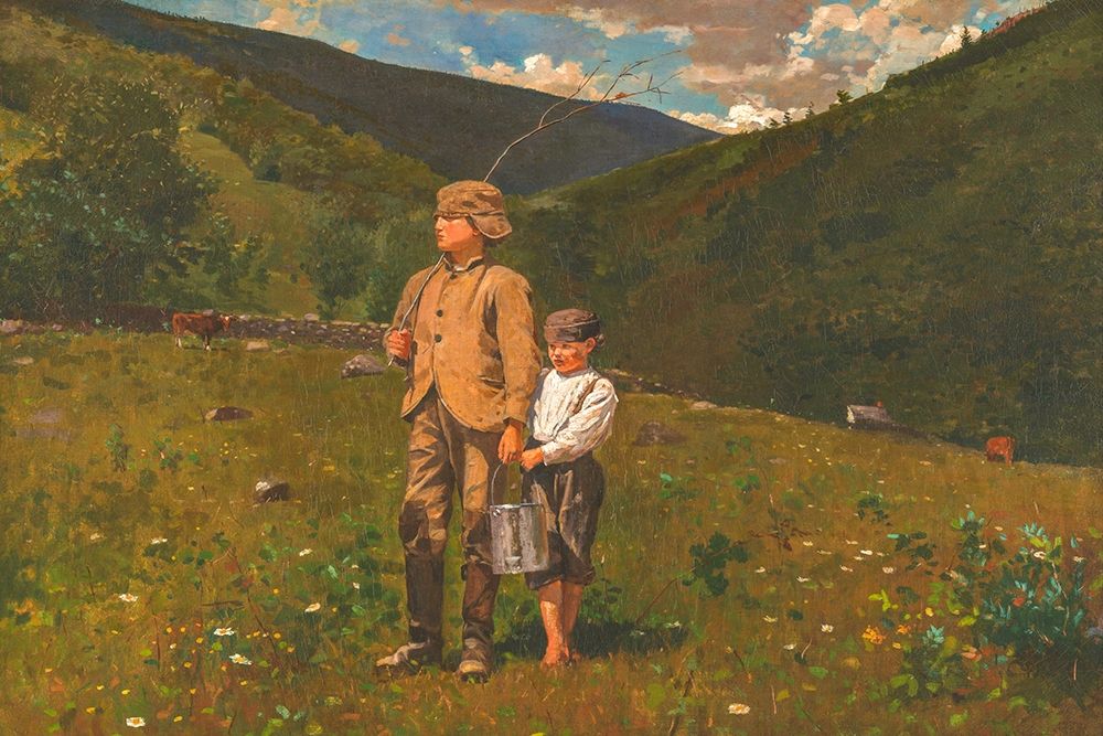 Crossing the Pasture art print by Winslow Homer for $57.95 CAD