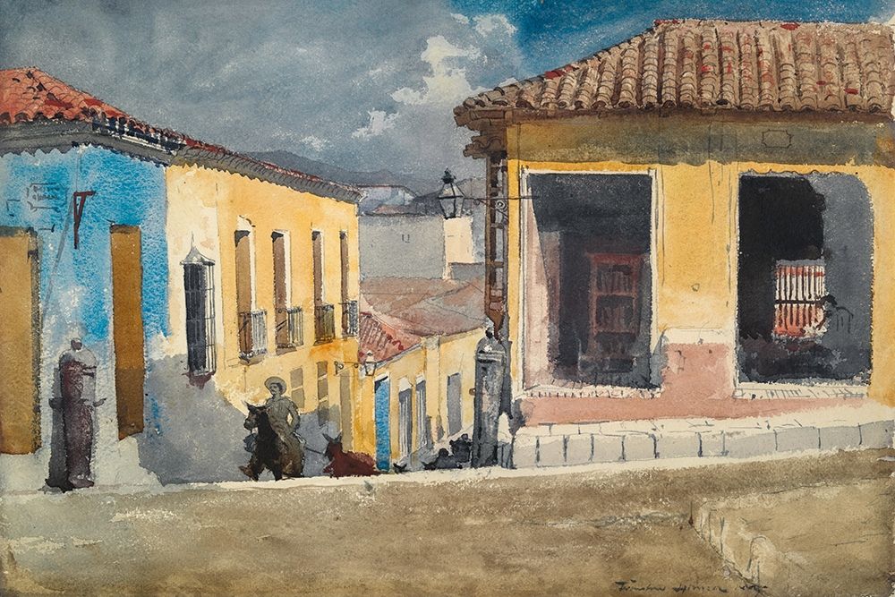 Santiago de Cuba, Street Scene art print by Winslow Homer for $57.95 CAD